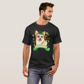 St Patricks Day Corgi T-shirt (Voorkant volledig)