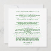 St Patrick's Day Corned Beef Recept Feestdagenkaart (Achterkant)