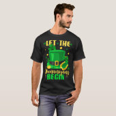 St Patricks Day Costume Let Shenanigans Begin Lepr T-shirt (Voorkant volledig)