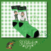 St. Patrick's Day Couple Vert Blanc Noir