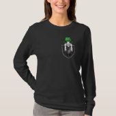 St Patrick'S Day Cow Shamrock Beanie Irish Breast  T-shirt (Voorkant)