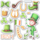 St Patrick's Day Craft Vinyl Sticker (Voorkant)
