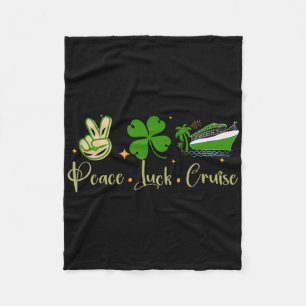 St. Patrick's Day Cruise Grappige Familie Fleece Deken