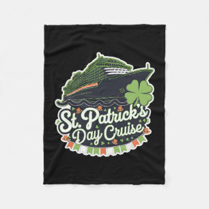 St. Patrick's Day Cruise Ship Cruising Shamrock Ie Fleece Deken