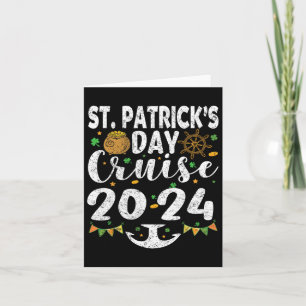 St Patricks Day Cruise Ship Squad 2024 Funny Famil Kaart