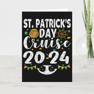 St Patricks Day Cruise Ship Troep Grappige Familie Kaart