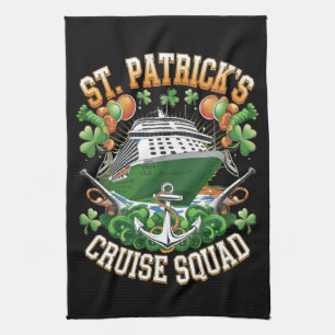 St Patrick's Day Cruise Squad 2025 Familie Matchin Theedoek