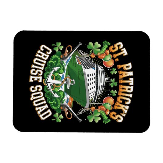 St Patrick's Day Cruise Squad 2025 Familiewedstrij Magneet (Horizontaal)