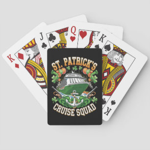St Patrick's Day Cruise Squad 2025 Familiewedstrij Pokerkaarten