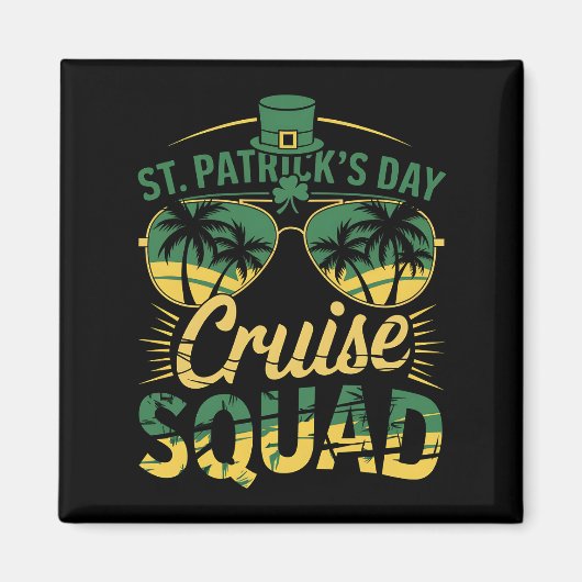 St Patrick's Day Cruise Squad Familie Matching Magneet (Voorkant)