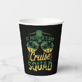 St Patrick's Day Cruise Squad Familie Matching Papieren Bekers (Voorkant)