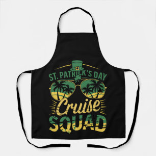 St Patrick's Day Cruise Squad Familie Matching Schort