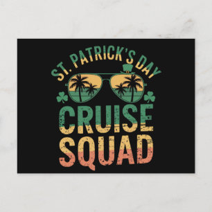 St. Patrick's Day Cruise Squad Grappige Familie Ma Briefkaart