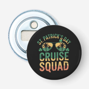 St Patrick's Day Cruise Squad Grappige Familie Mat Button Flesopener