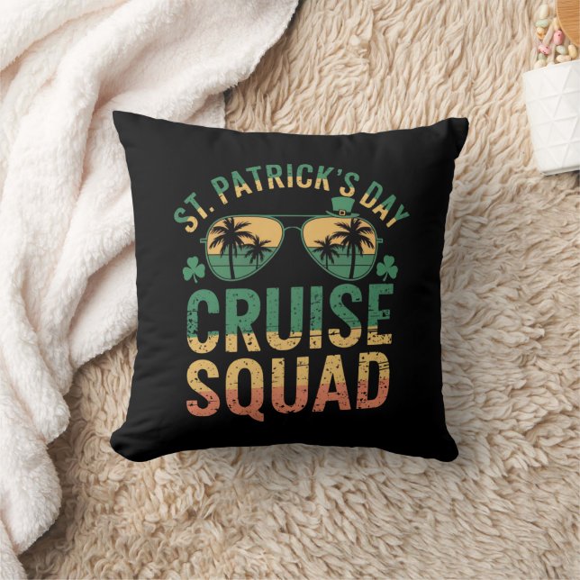 St Patrick's Day Cruise Squad Grappige Familie Mat Kussen (Deken)