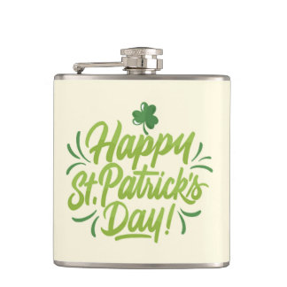 St. Patrick's Day Custom Flask Green Beer Mok Heupfles