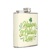 St. Patrick's Day Custom Flask Green Beer Mok Heupfles (Rechts)