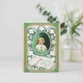 St. Patricks Day Cute Irish Baby Briefkaart (Staand voorkant)