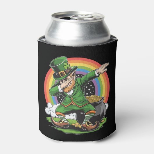 St. Patrick's Day Dabbing Kabouter Dab Dans Blikjeskoeler (Blikje Voorkant)