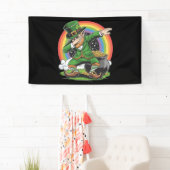 St Patricks Day Dabbing Kabouter Dab Dans  Spandoek (Insitu)