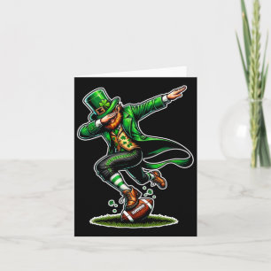 St Patricks Day Dabbing Leprechaun Boys Girls Voet Kaart