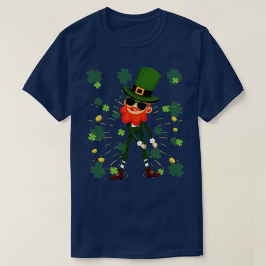 St Patricks Day Dabbing Leprechaun T-shirt (Design voorkant)