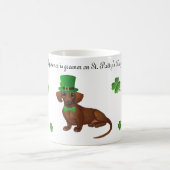 St. Patrick's Day Dachshund Coffee Mok (Center)