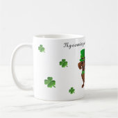 St. Patrick's Day Dachshund Coffee Mok (Links)