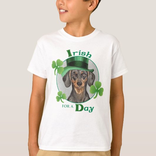 St. Patrick's Day Dachshund T-shirt (Voorkant)
