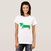 St. Patrick's Day Dachshund T-shirt (Voorkant volledig)