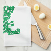 St. Patrick's Day Dachshund Theedoek (Quarter Fold)