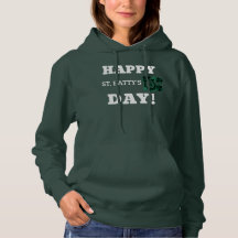 St. Patrick's Day Dames Basic Hoodie met capuchon