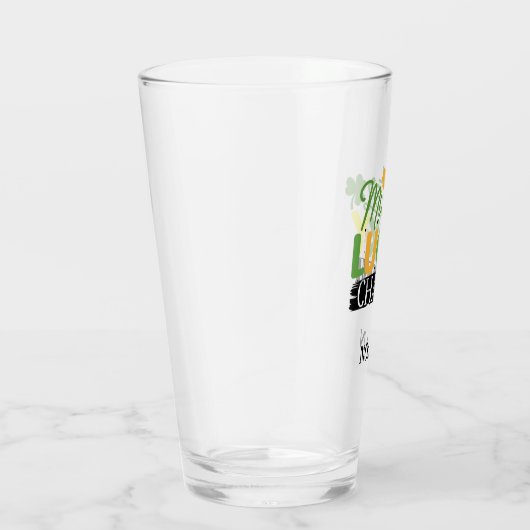 St. Patrick's Day De heer Lucky Charm Green Irish  Glas (Rechts)