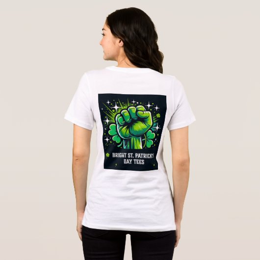 ST PATRICK'S DAY DESIGN Tri-Blend SHIRT (Achterkant volledig)