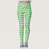 St. Patrick's Day Diamond Shape Pattern-54603 Leggings (Voorkant)