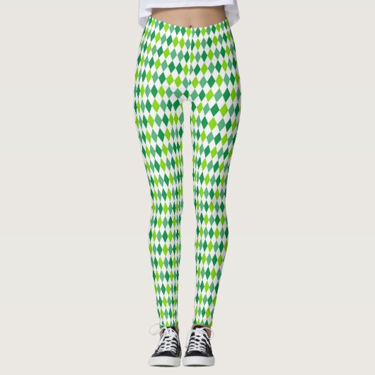 St. Patrick's Day Diamond Shape Pattern-54603 Leggings (Voorkant)