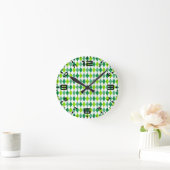 St. Patrick's Day Diamond Shape Pattern-54603 Ronde Klok (Huis)