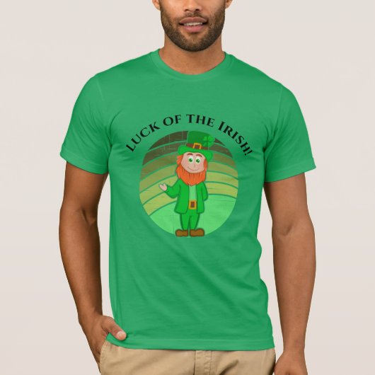 St. Patrick's Day Distress Irish Leprechaun T-shirt (Voorkant)