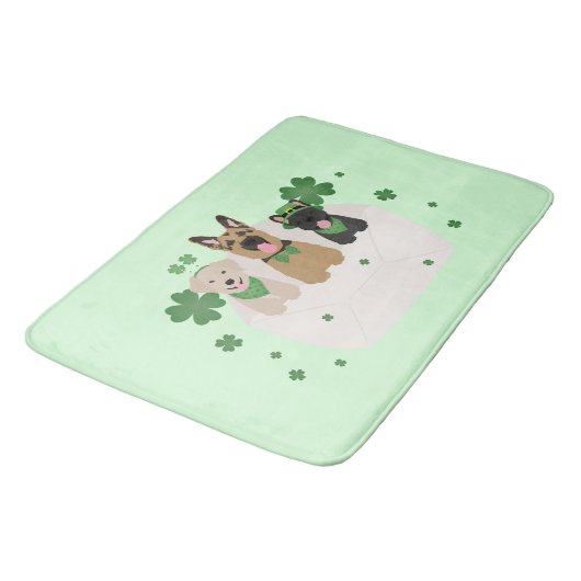 St Patricks Day Dog Mail Badmat (Gekanteld)