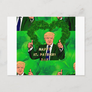 st patricks day donald trump briefkaart