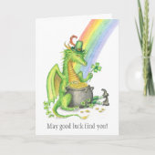 St. Patrick's Day Dragon kaart (Voorkant)