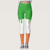 St Patricks Day drink Ierse vlag Leggings (Voorkant)