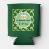 St. Patrick's Day Drink Team Clover Pattern Blikjeskoeler (Voorkant)