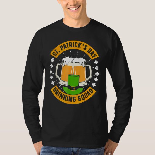 St Patrick's Day Drinking Squad St Patricks Day Ir T-shirt (Voorkant)