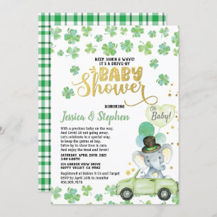 St. Patrick's Day Drive bij Baby shower Parade Kaart