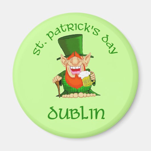 St Patrick's Day ~ Dublin Magneet (Voorkant)