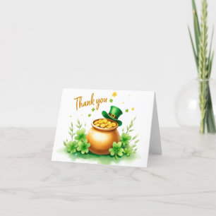 St. Patrick's Day, een bedankkaartje Bedankkaart