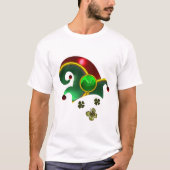ST: PATRICK'S 'DAY ELF PET MET SHAMROCKS T-SHIRT (Voorkant)