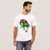 ST: PATRICK'S 'DAY ELF PET MET SHAMROCKS T-SHIRT (Voorkant volledig)