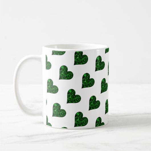 St. Patrick's Day Emerald Heart Mok (Links)